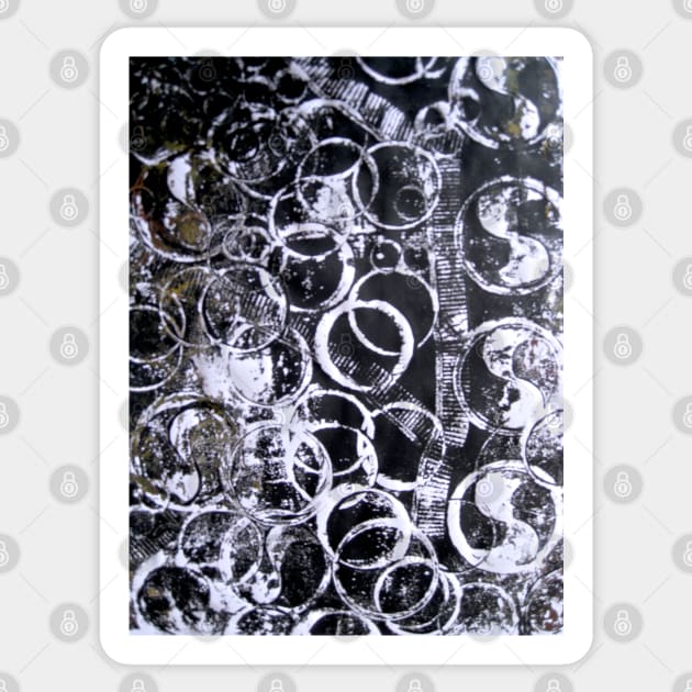 Water Series - Black Water Fine Art Print Sticker by Heatherian